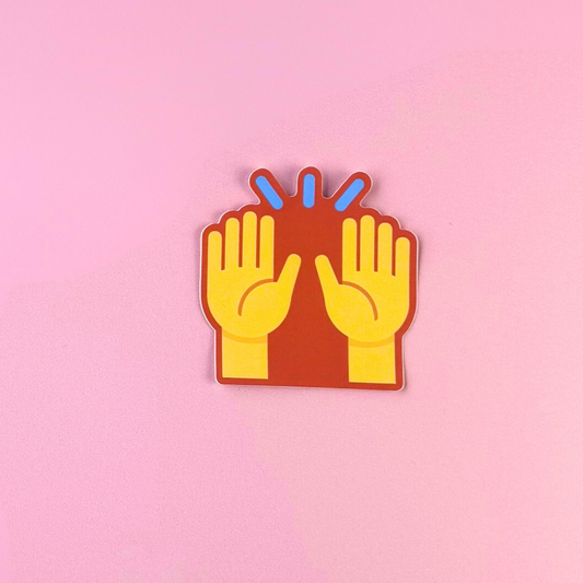 Hands Up Sticker