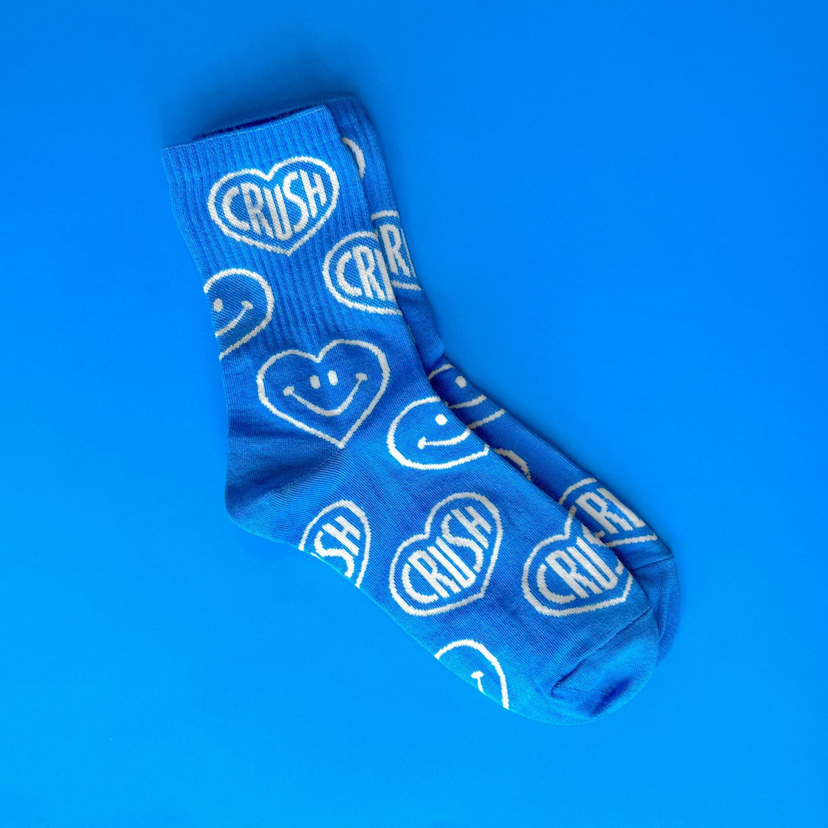 Blue CRUSH socks