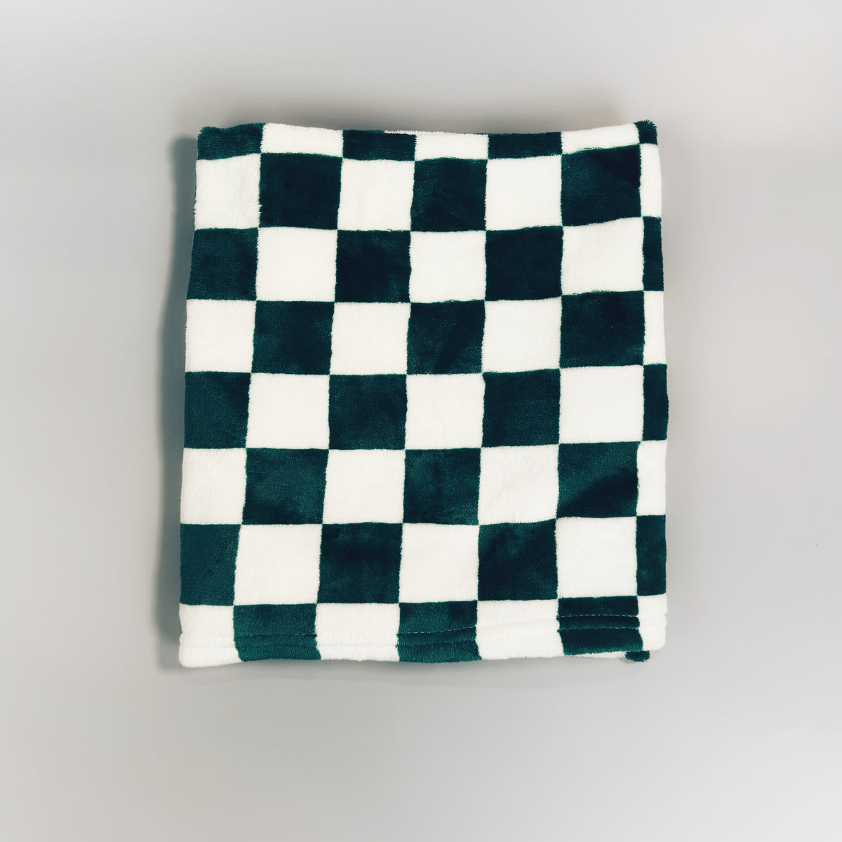 Green Checkered Baby Blanket