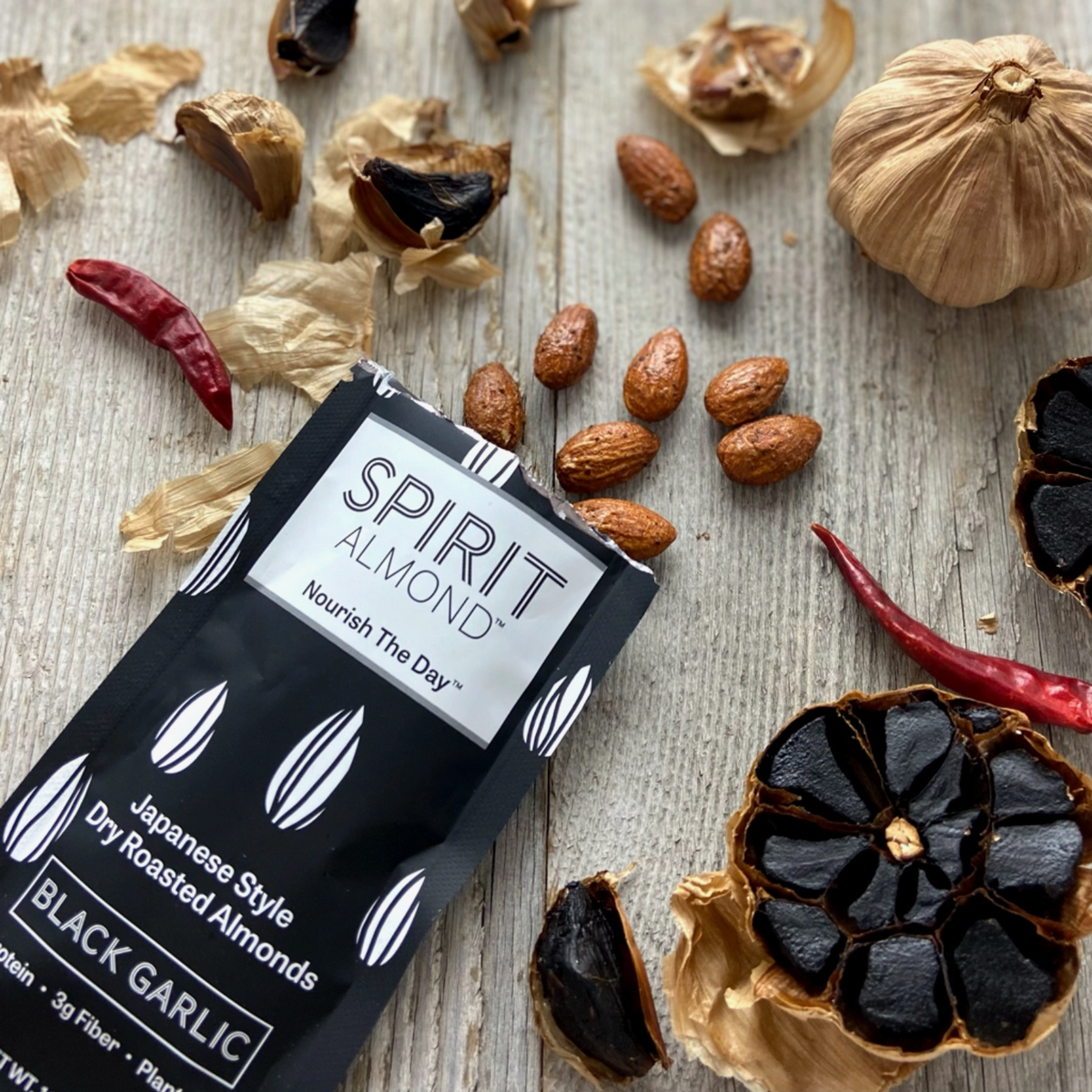 Black Garlic Almonds