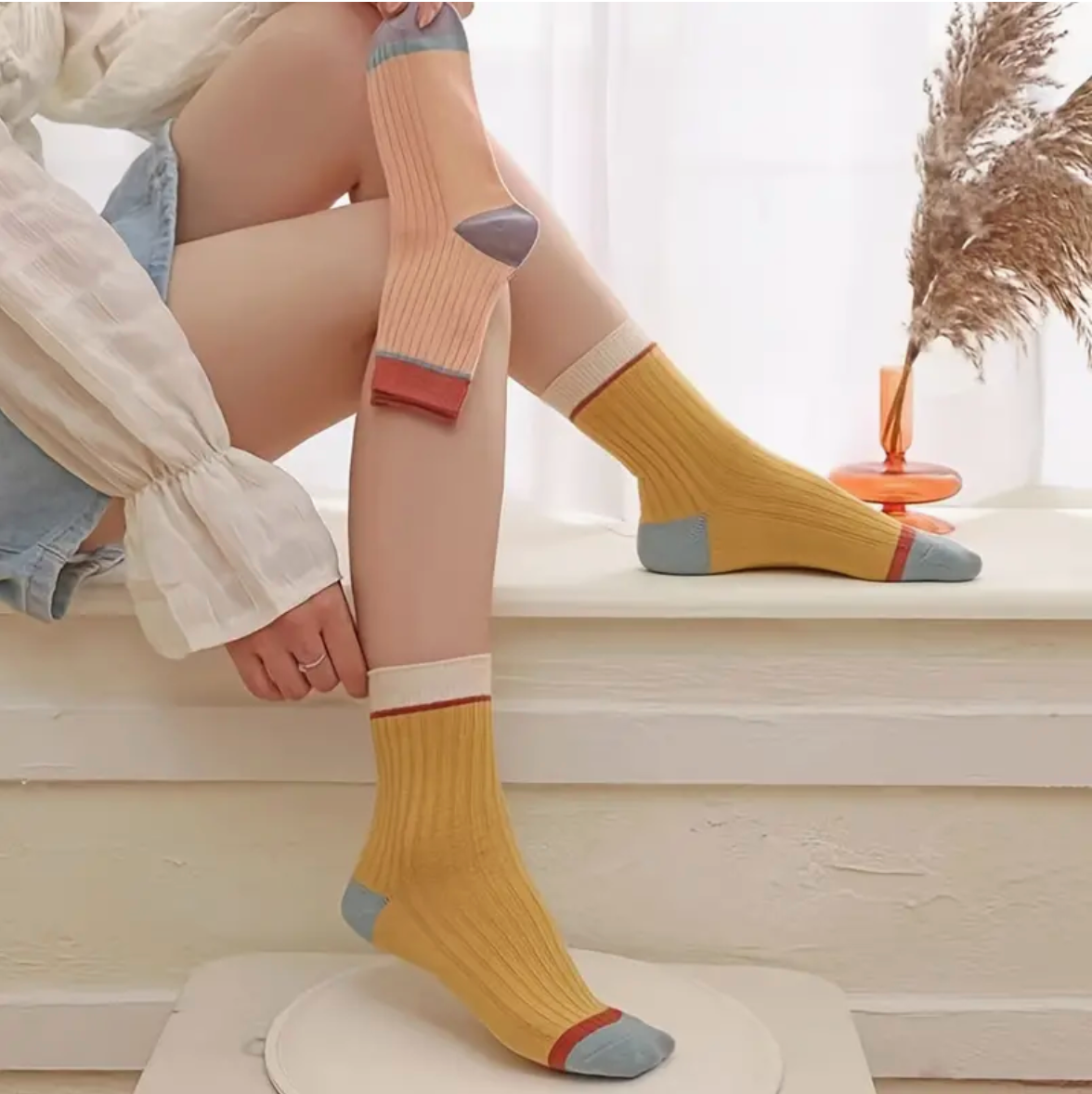 Colorblock Socks 2 Pack