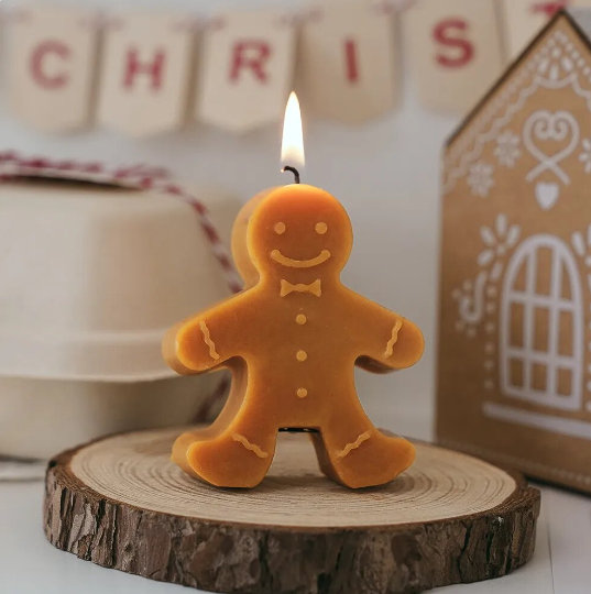 Gingerbread Man Candle