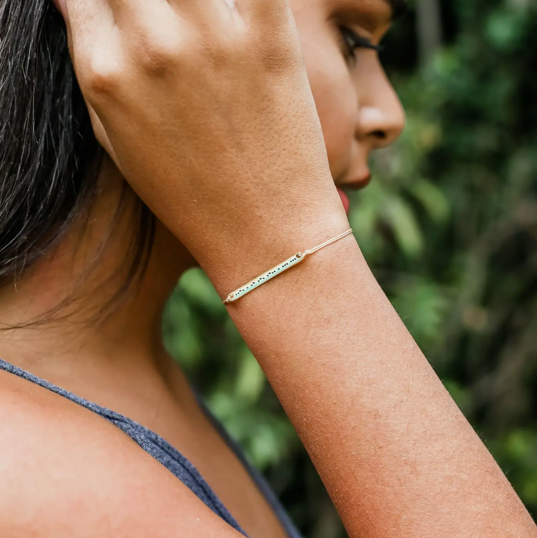 &#39;Fearless&#39; Morse Code Bracelet